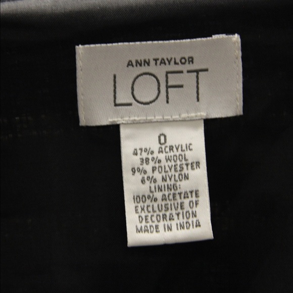 Ann Taylor Pink and Black Tweed Ms. Principal Sz 0 - Picture 4 of 4